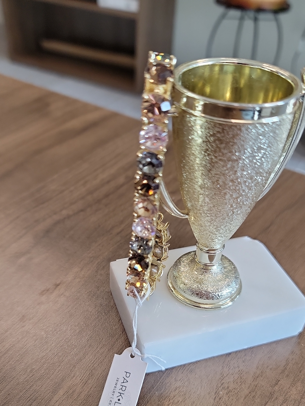 Park Lane Impression Bracelet Sparkling Brown,  Grey and Pink Gold-Tone